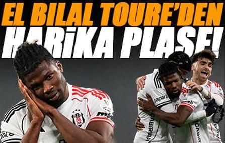 El Bilal Toure'den şık gol! Beşiktaş formasıyla 3. kez attı