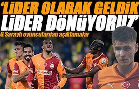 Galatasaray'ın yıldızı Kazımcan Karataş: 'Lider geldik, lider dönüyoruz'