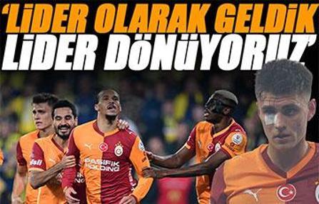 Galatasaray'ın yıldızı Kazımcan Karataş: 'Lider geldik, lider dönüyoruz'