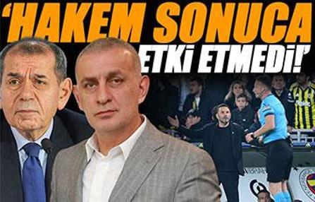 TFF Başkanı İbrahim Hacıosmanoğlu'ndan Galatasaray'a Yasin Kol yanıtı: 'Maçın sonucuna etki etmedi'