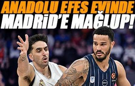 Anadolu Efes evinde Real Madrid'e mağlup oldu! Anadolu Efes - Real Madrid maçı sonucu: 75-81