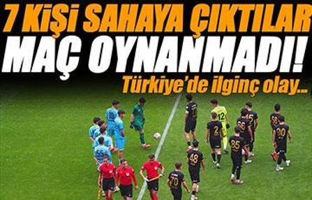 Yeni Malatyaspor sahaya 7 oyuncu ile çıktı, maç oynanmadı