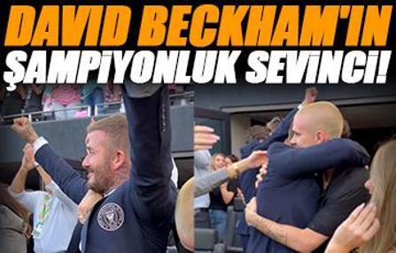 David Beckham'ın İnter Miami ile şampiyon olduğu an!