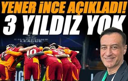 Galatasaray'da Yener İnce açıkladı! 3 yıldız Monaco maçında yok