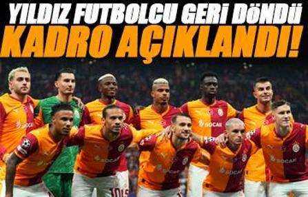 Galatasaray-Monaco kadrosu belli oldu! Yıldız futbolcu geri döndü