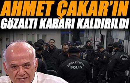 'Bahis' ve 'Şike' operasyonunda son dakika! Ahmet Çakar'ın gözaltı kararı kaldırıldı
