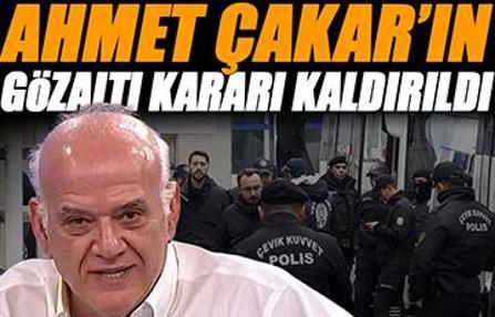 'Bahis' ve 'Şike' operasyonunda son dakika! Ahmet Çakar'ın gözaltı kararı kaldırıldı