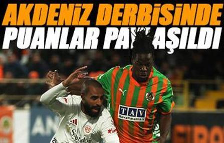 Akdeniz derbisinde kazanan çıkmadı! Alanyaspor - Antalyaspor maçı sonucu: 0-0