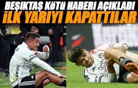 Beşiktaş resmen açıkladı! Cengiz Ünder ve Jota Silva'dan kötü haber