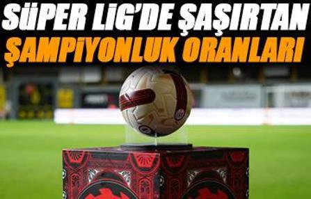 Süper Lig'de şampiyonluk oranları güncellendi!