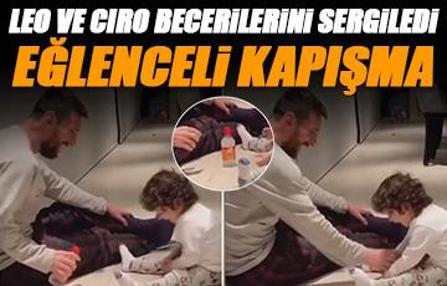Leo ve Ciro Messi'nin keyifli anları