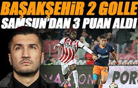 Başakşehir, Samsun'dan 3 puan ile döndü! Samsunspor - Başakşehir maçı sonucu 0-2