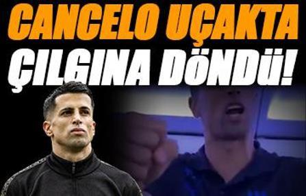Joao Cancelo uçakta taraftar ile tartıştı! Kameraya müdahale etti