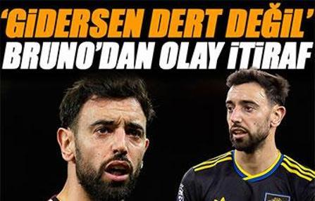 Manchester United'ın yıldızı Bruno Fernandes'ten olay itiraf: 'Gidersen bizim için dert değil'