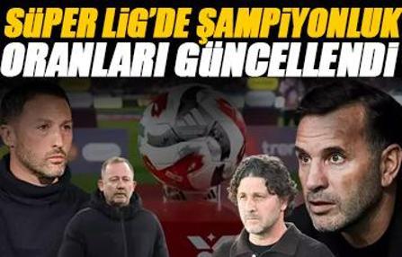 Süper Lig'de şampiyonluk oranları güncellendi! Büyük sürpriz