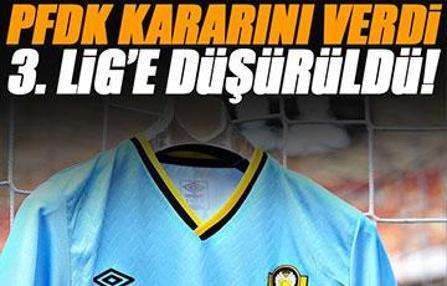 Maçlara çıkamayan Yeni Malatyaspor 3. Lig'e düşürüldü