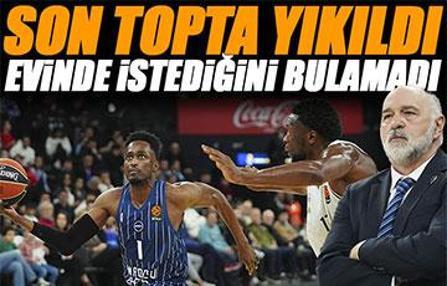 Anadolu Efes evinde istediğini bulamadı | Anadolu Efes - Dubai Basketbol maç sonucu: 76-80