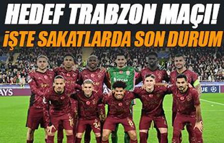 Galatasaray'da sakatlar için hedef Trabzonspor maçı! Yoğun mesai harcanıyor