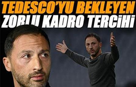 Fenerbahçe'de Tedesco, Beşiktaş derbisi için isimleri belirledi! Takımın yarısı yok