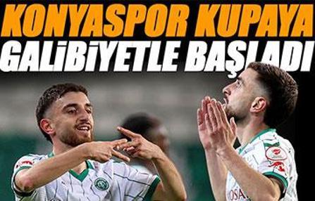 Tunahan sahneye çıktı, Konyaspor kupaya galibiyetle başladı