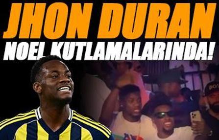 Fenerbahçe'den izin alan Jhon Duran Noel kutlamalarında!