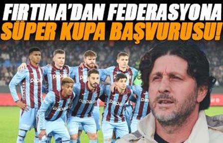 Trabzonspor'dan, TFF'ye erteleme başvurusu