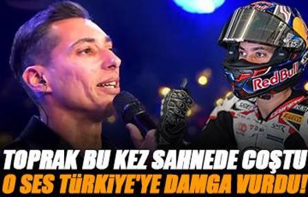 Toprak Razgatlıoğlu bu sefer pistte değil sahnede coştu!