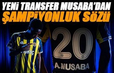 Kamera karşısına geçen Fenerbahçe yeni transferi Anthony Musaba''dan şampiyonluk sözleri