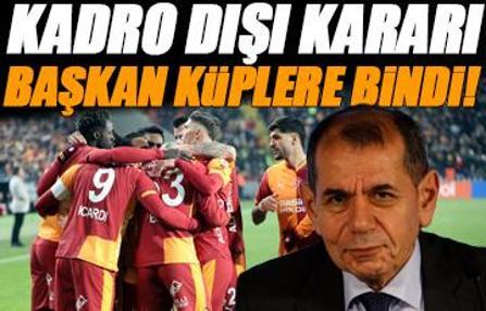 Galatasaray'dan kadro dışı kararı! Dursun Özbek küplere bindi