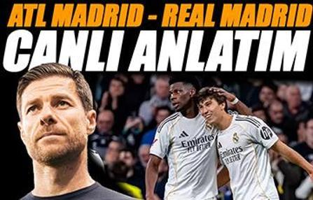 Atletico Madrid - Real Madrid maçı Canlı Anlatım - ATL RM maçı kadroları, skoru ve istatistikleri (İspanya Süper Kupası)
