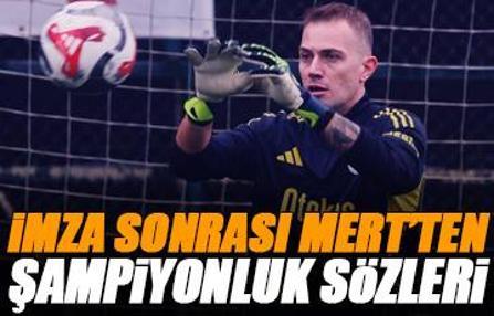 Mert Günok'tan imza sonrası şampiyonluk sözler: Yuvama döndüm