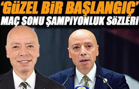 Fenerbahçe Başkan Vekili Murat Salar: 'Bizim için güzel bir başlangıç'