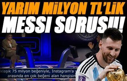 Yarım milyon TL'lik Lionel Messi sorusu! Yanlış cevap verdi, adeta şok oldu