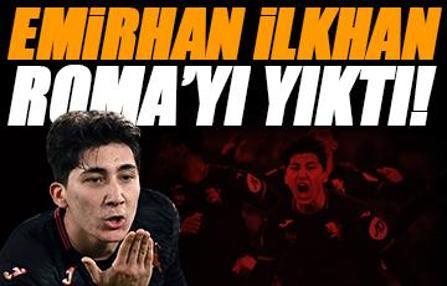 Roma'yı Neron değil Emirhan İlkhan yaktı! Son dakikada galibiyet golü...