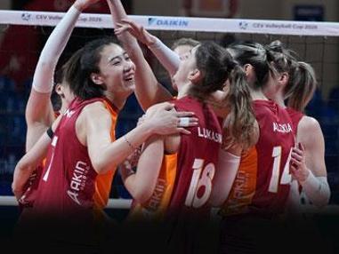 Galatasaray Daikin, CEV Kupası'nda play-off biletini aldı... Galatasaray Daikin 3 - 1 Darta Bevo
