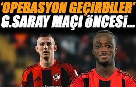 Gaziantep FK resmen açıkladı! Galatasaray maçı öncesi 2 yıldız ameliyat oldu