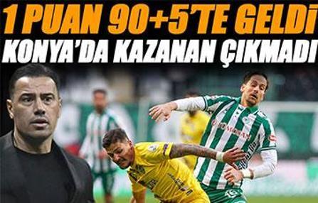 (ÖZET) Konyaspor 1 puanı 90+5'te aldı! Nefes kesen maçta kazanan çıkmadı | Konyaspor - Eyüpspor maç sonucu: 1-1