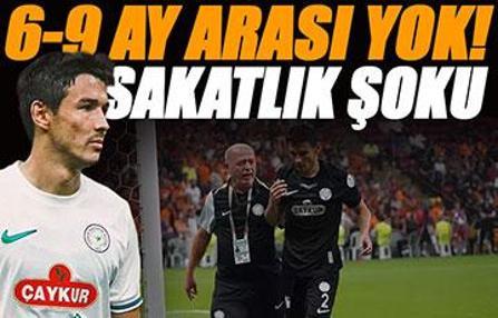 Çaykur Rizespor kötü haberi açıkladı! '6-9 ay yok'