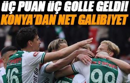 Konyaspor üç puanı üç golle aldı (ÖZET) Konyaspor-Karagümrük maç sonucu: 3-0