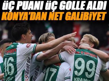 Konyaspor üç puanı üç golle aldı (ÖZET) Konyaspor-Karagümrük maç sonucu: 3-0