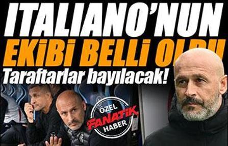 ÖZEL | Italiano'nun Beşiktaş'taki ekibi belli oldu!