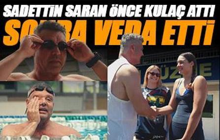 Sadettin Saran önce kulaç attı sonra veda etti