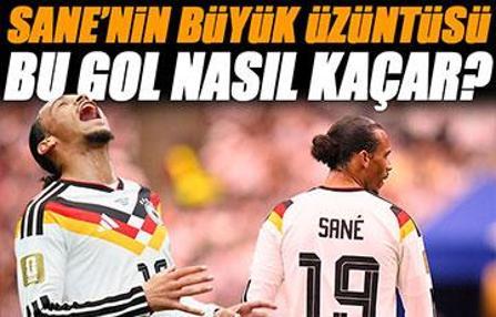 Leroy Sane'nin kaçırdığı gol gündem oldu