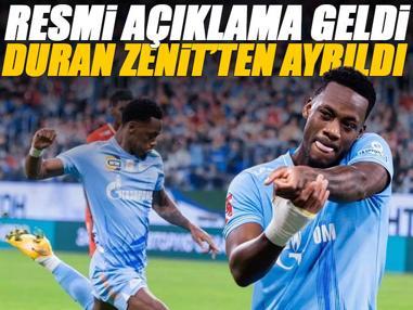 Galatasaray ile anılan Jhon Duran, Zenit'ten ayrıldı! Resmi açıklama geldi