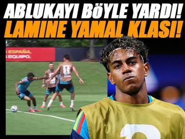İspanya Milli Takımı'nda Lamine Yamal attığı golle klasını bir kez daha gösterdi