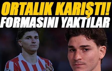 Ortalık karıştı! Formasını yaktılar