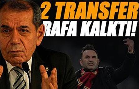 Galatasaray'da iki transfer rafa kalktı!
