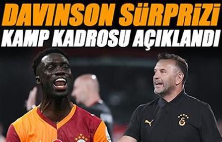 Galatasaray'ın kamp kadrosu belli oldu