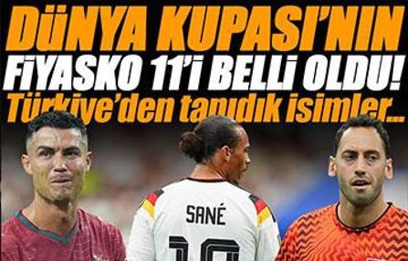 Dünya Kupası'nın en kötü 11'i belli oldu!