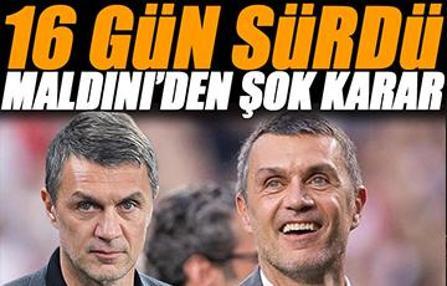 Paolo Maldini'den şok karar
